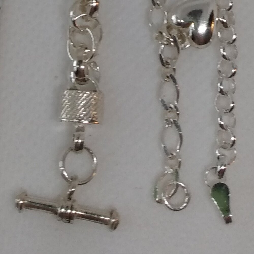 3 Solid Silver Bracelets! - image 7